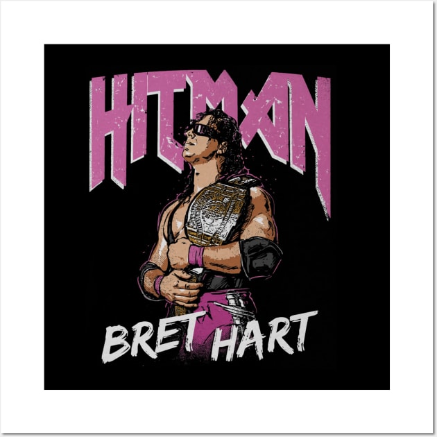 Bret Hart Hitman Pop Wall Art by MunMun_Design